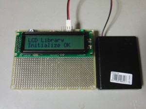 PIC16F88+LCD（動作確認）